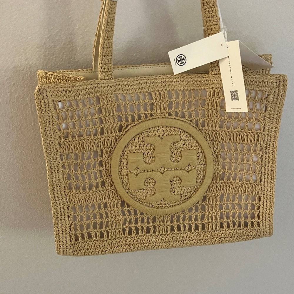 Tory Burch Ella Hand-Crocheted Tote – Natural – NWT